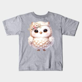 Boho Baby Owl Boho Babies A Watercolor Celebration Kids T-Shirt